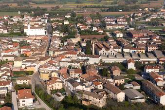 Carpacco in the state Friuli Venezia Giulia, Italy from above