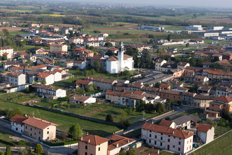 Carpacco in the state Friuli Venezia Giulia, Italy out of the air