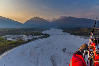 Tagliamento in Vajont in the state Pordenone, Italy