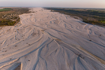 Vajont in the state Pordenone, Italy from the plane
