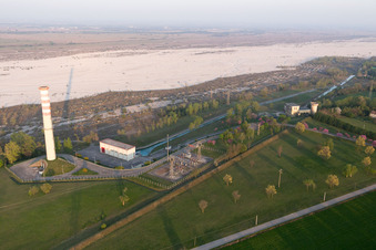 San Leonardo in the state Friuli Venezia Giulia, Italy from above