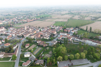 Aerial photograpy of Bando in the state Friuli Venezia Giulia, Italy