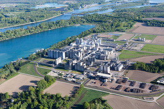 Drone recording of Beinheim in the state Bas-Rhin, France