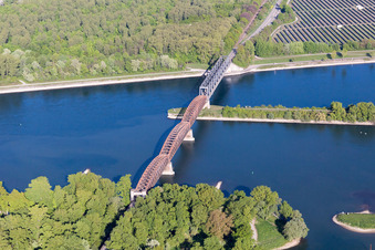 Beinheim in the state Bas-Rhin, France seen from above