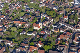 Church building Evangelic Kreuzgemeinde Scherzheim in Scherzheim in the state Baden-Wurttemberg, Germany