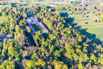 Favorite Castle at Förch in the district Förch in Rastatt in the state Baden-Wuerttemberg, Germany out of the air