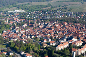 Wissembourg in the state Bas-Rhin, France out of the air