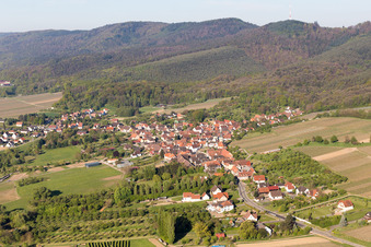 Drone recording of Rott in the state Bas-Rhin, France