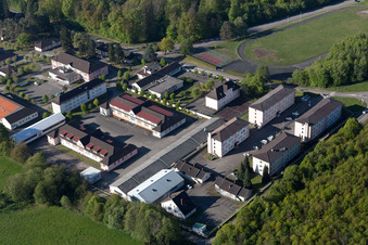 Drachenbronn-Birlenbach in the state Bas-Rhin, France viewn from the air