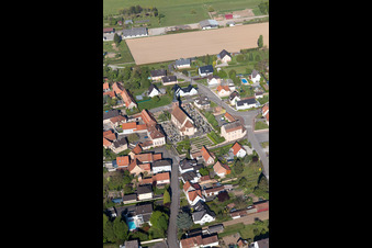 Bird's eye view of Eschbach in the state Bas-Rhin, France