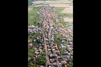 Drone recording of Eschbach in the state Bas-Rhin, France