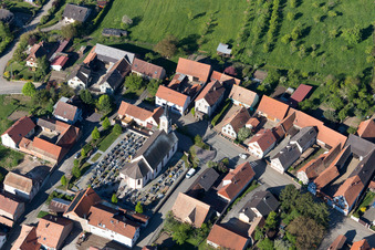 Forstheim in the state Bas-Rhin, France out of the air