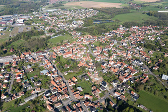 Gundershoffen in the state Bas-Rhin, France seen from above