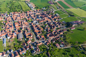 Uhrwiller in the state Bas-Rhin, France out of the air