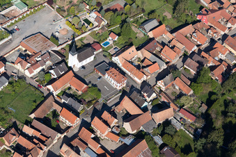 Bischholtz in the state Bas-Rhin, France out of the air