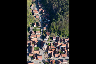 Drone recording of Offwiller in the state Bas-Rhin, France