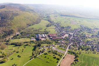 Aerial photograpy of Zinswiller in the state Bas-Rhin, France