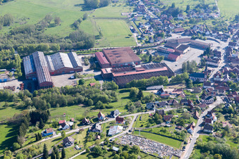 Oblique view of Zinswiller in the state Bas-Rhin, France