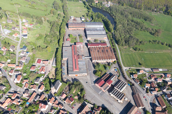 Bird's eye view of Zinswiller in the state Bas-Rhin, France