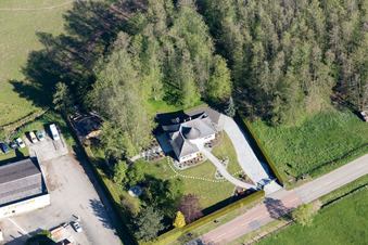 Drone image of Zinswiller in the state Bas-Rhin, France