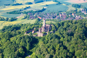 Aerial view of Altenburg in the district Wildensorg in Bamberg in the state Bavaria, Germany