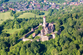 Altenburg in the district Wildensorg in Bamberg in the state Bavaria, Germany from above