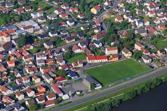 Sports field of FC Bischberg eV in Bischberg in the state Bavaria, Germany