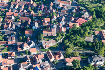 Church building in the village of in the district Oberlauringen in Stadtlauringen in the state Bavaria, Germany