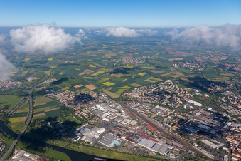 Industrial and commercial area SKF in Schweinfurt in the state Bavaria, Germany