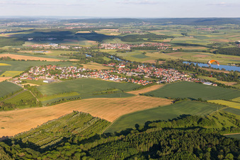 River banks of the Main in the district Obertheres in Theres in the state Bavaria, Germany