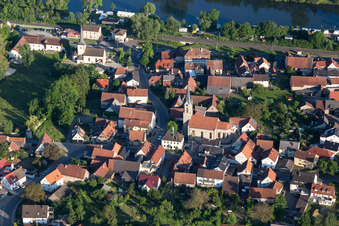 Church building of "Sankt Kilian"in the village of in the district Obertheres in Theres in the state Bavaria, Germany