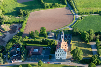 Oblique view of Pilgrimage church in the district Limbach in Eltmann in the state Bavaria, Germany