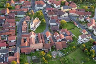 Church building in the village of in Löffelsterzin the state Bavaria, Germany