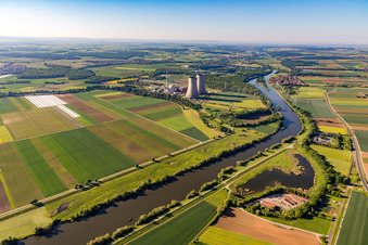 Nuclear power plant on the Main in Bergrheinfeld in the state Bavaria, Germany
