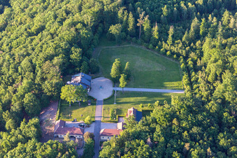Farmstead in the forest in Abtswind in the state Bavaria, Germany