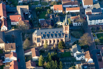 Church building i Otterstadt in Otterstadt in the state Rhineland-Palatinate, Germany