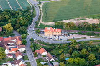 Station railway building of the Deutsche Bahn in Rohrbach in the state Rhineland-Palatinate, Germany