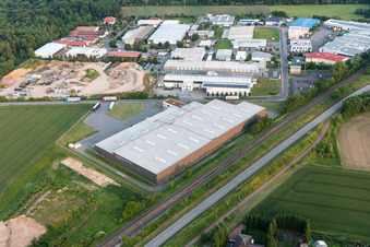 Warehouses and forwarding building of Eichenlaub Logistik GmbH in Rohrbach in the state Rhineland-Palatinate, Germany