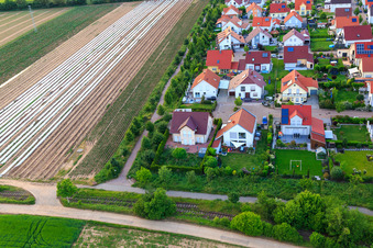 Lower Rappenfeld in the district Mörlheim in Landau in der Pfalz in the state Rhineland-Palatinate, Germany from above