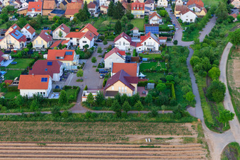 Bird's eye view of Lower Rappenfeld in the district Mörlheim in Landau in der Pfalz in the state Rhineland-Palatinate, Germany