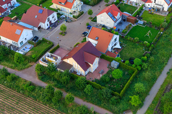 Drone recording of Lower Rappenfeld in the district Mörlheim in Landau in der Pfalz in the state Rhineland-Palatinate, Germany