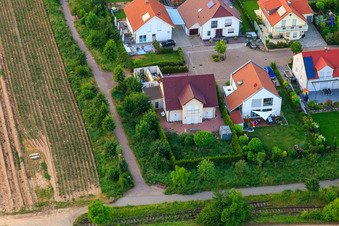 Lower Rappenfeld in the district Mörlheim in Landau in der Pfalz in the state Rhineland-Palatinate, Germany seen from a drone