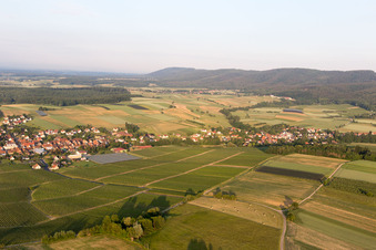 Drone recording of Steinseltz in the state Bas-Rhin, France