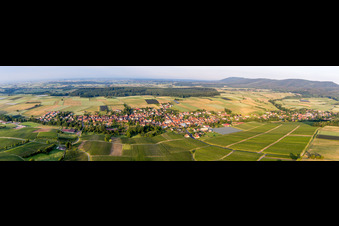 Panorama in Steinseltz in the state Bas-Rhin, France