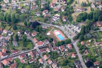 Wissembourg in the state Bas-Rhin, France out of the air