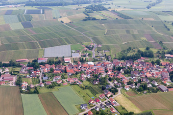 Steinseltz in the state Bas-Rhin, France out of the air
