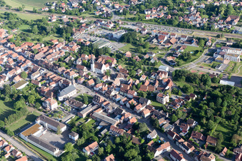 Soultz-sous-Forêts in the state Bas-Rhin, France out of the air