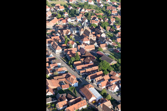 Surbourg in the state Bas-Rhin, France from the plane