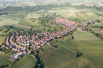 Hunspach in the state Bas-Rhin, France out of the air