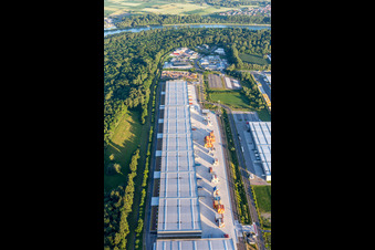 Warehouses and forwarding building of Interpneu Handelsgesellschaft mbH in Speyer in the state Rhineland-Palatinate, Germany
